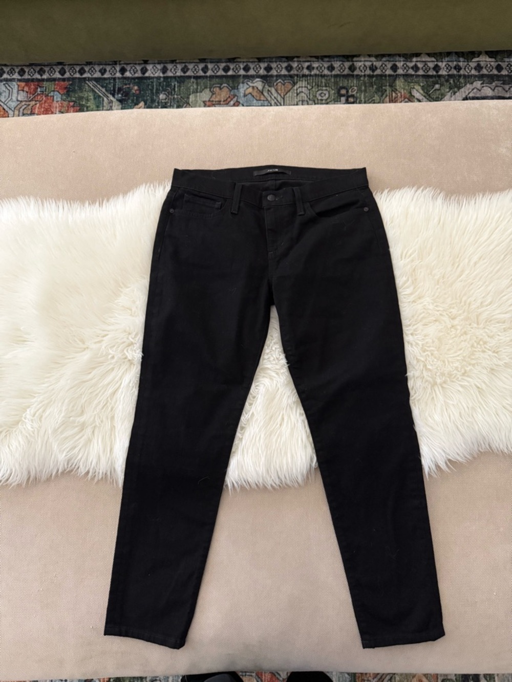 Joe's Jeans Black Classic Straight Ankle Jeans size 29